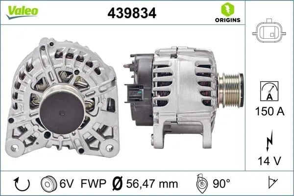 VALEO 439834 Alternatör 231004115R uygun fiyat hızlı kargo