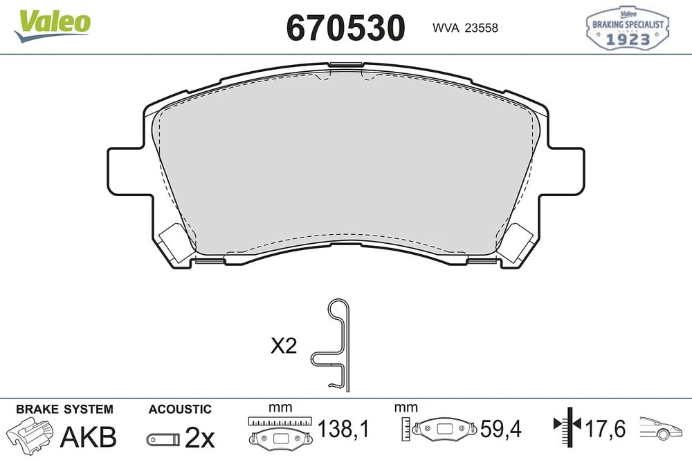VALEO 670530 Fren Balatası 26233AE000 uygun fiyat hızlı kargo