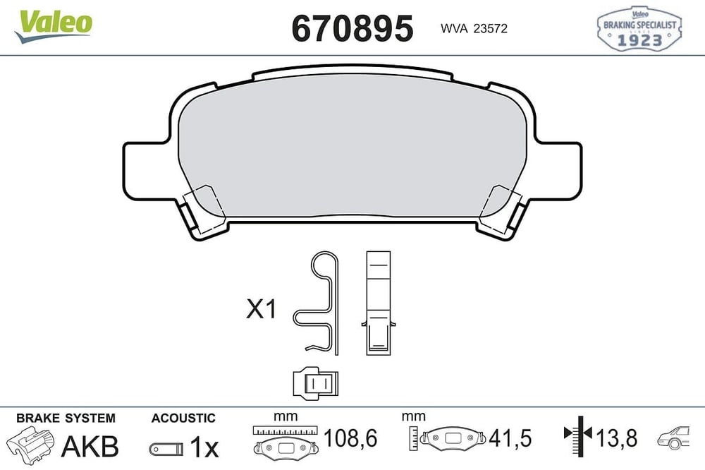 VALEO 670895 Fren Balatası 26296FC001 uygun fiyat hızlı kargo