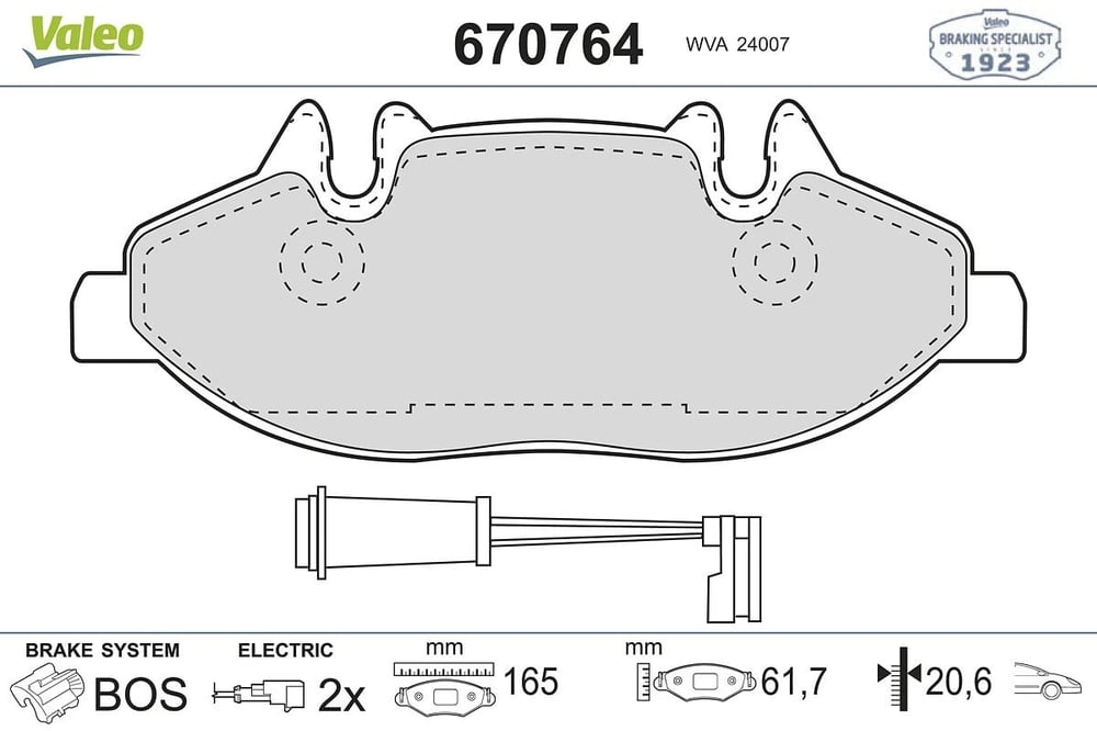 VALEO 670764 Fren Balatası 0004216110 uygun fiyat hızlı kargo