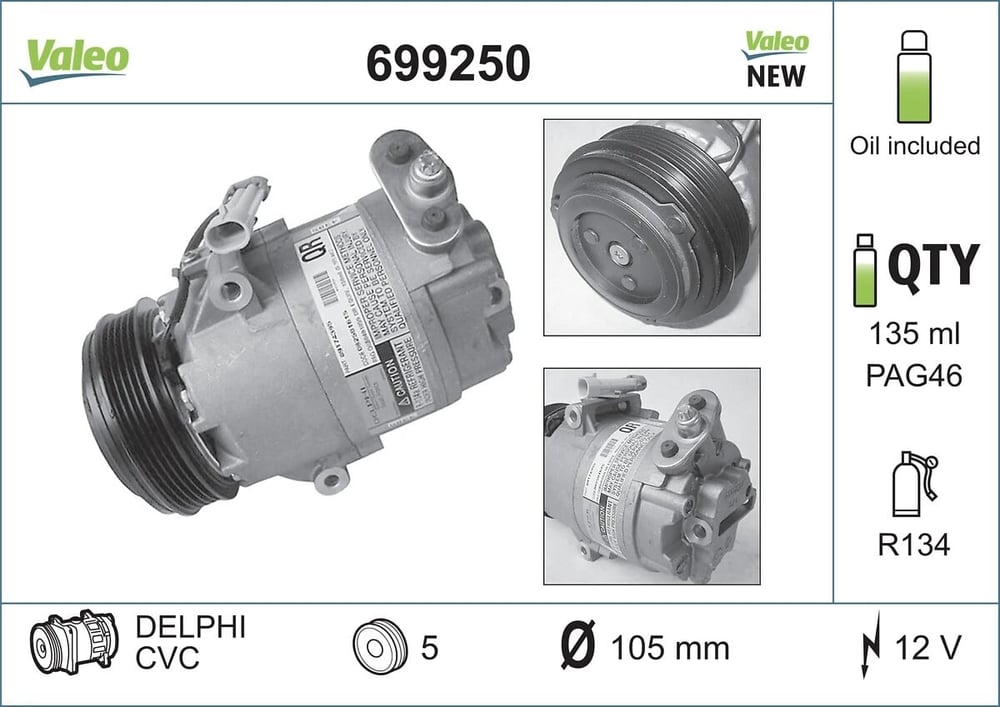 VALEO 699250 Klima Kompresörü 1854092 uygun fiyat hızlı kargo