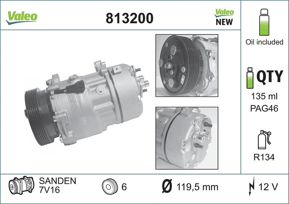 VALEO 813200 Klima Kompresörü 1J0820803A uygun fiyat hızlı kargo