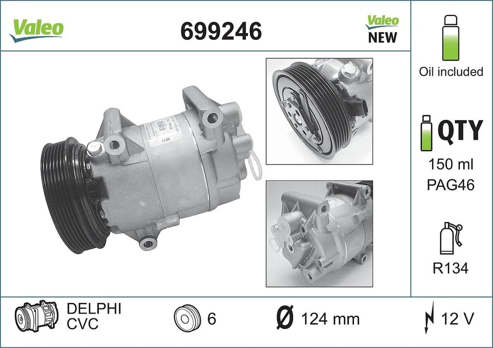 VALEO 699246 Klima Kompresörü 2763000Q2M uygun fiyat hızlı kargo