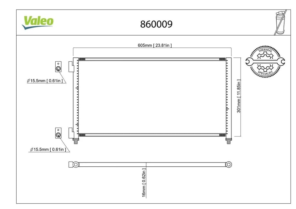 VALEO 860009 Klima Radyatörü 46821270 uygun fiyat hızlı kargo