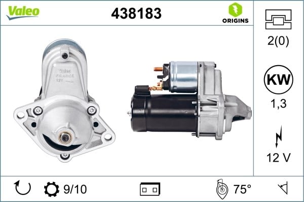 VALEO 438183 Marş Motoru 09000801 uygun fiyat hızlı kargo