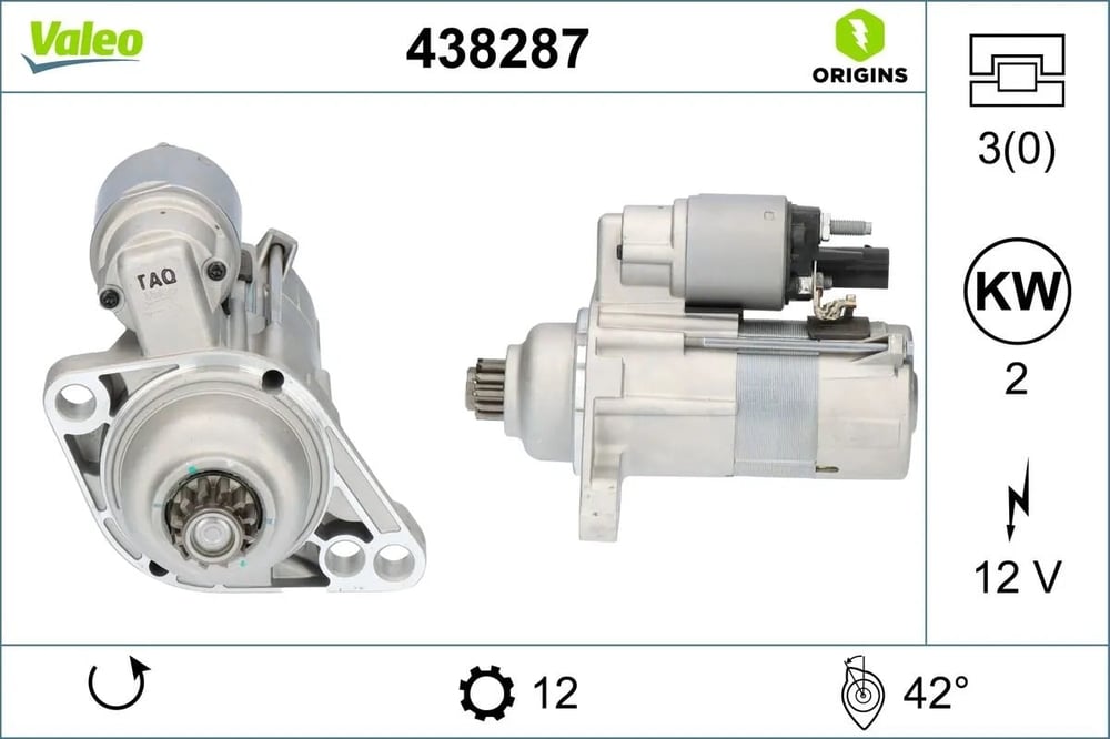 VALEO 438287 Marş Motoru 02Z911024D uygun fiyat hızlı kargo