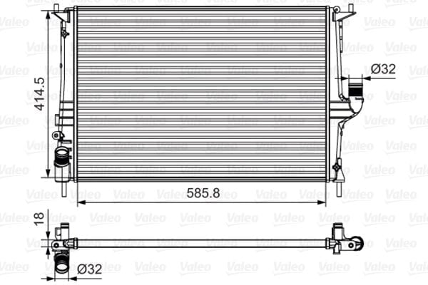 VALEO 700801 Su Radyatörü 214100980R uygun fiyat hızlı kargo