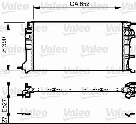 VALEO 735182 Su Radyatörü 214100015R uygun fiyat hızlı kargo