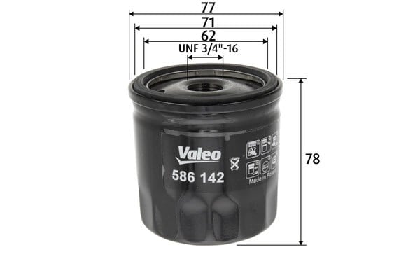 VALEO 586142 Yağ Filtresi 04E115561H uygun fiyat hızlı kargo