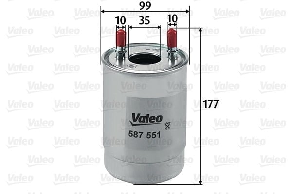 VALEO 587551 Yakıt Filtresi 164009384R uygun fiyat hızlı kargo