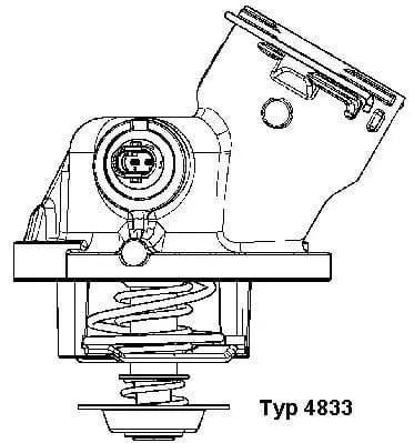 WAHLER BORGWARNER 4833 100D Termostat 2722000515 uygun fiyat hızlı kargo