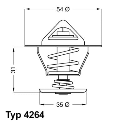 WAHLER BORGWARNER 426487D Termostat 044121113 uygun fiyat hızlı kargo