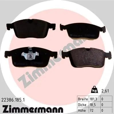 ZIMMERMANN 22386 185 1 Fren Balatası 31445985 uygun fiyat hızlı kargo