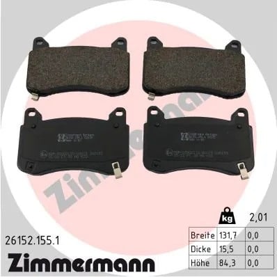 ZIMMERMANN 26152 155 1 Fren Balatası 8008242 00 A uygun fiyat hızlı kargo