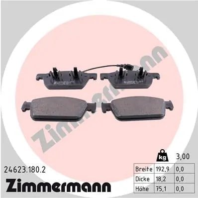 ZIMMERMANN 24623 180 2 Fren Balatası 7E0698151 uygun fiyat hızlı kargo