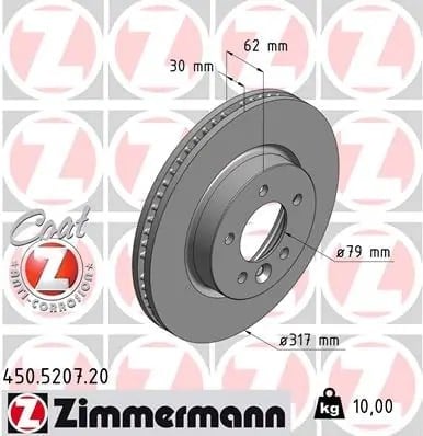ZIMMERMANN 450 5207 20 Fren Diski SDB000602 uygun fiyat hızlı kargo