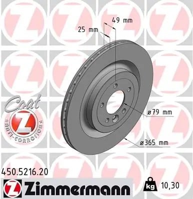 ZIMMERMANN 450521620 Fren Diski LR033303 uygun fiyat hızlı kargo
