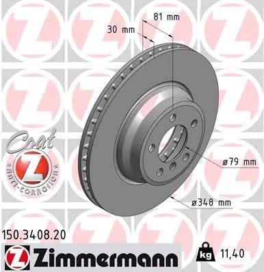 ZIMMERMANN 150 3408 20 Fren Diski 34116750267 uygun fiyat hızlı kargo