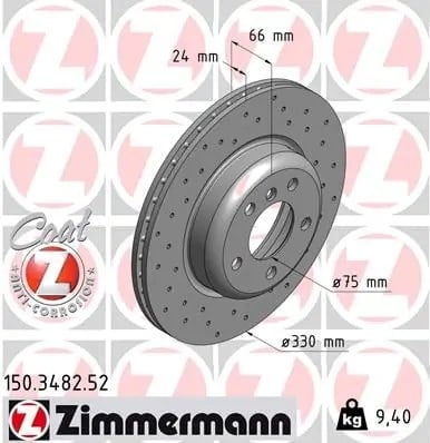 ZIMMERMANN 150 3482 52 Fren Diski 34106883506 uygun fiyat hızlı kargo
