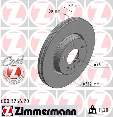 ZIMMERMANN 600 3256 20 Fren Diski 2H6615301 uygun fiyat hızlı kargo