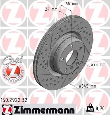 ZIMMERMANN 150 2922 32 Fren Diski 34206797598 uygun fiyat hızlı kargo