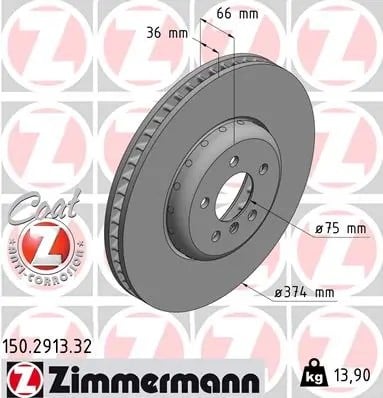 ZIMMERMANN 150 2913 32 Fren Diski 34106894384 uygun fiyat hızlı kargo