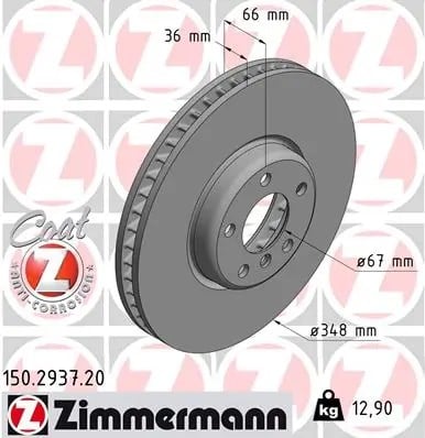 ZIMMERMANN 150 2937 20 Fren Diski 34106880076 uygun fiyat hızlı kargo