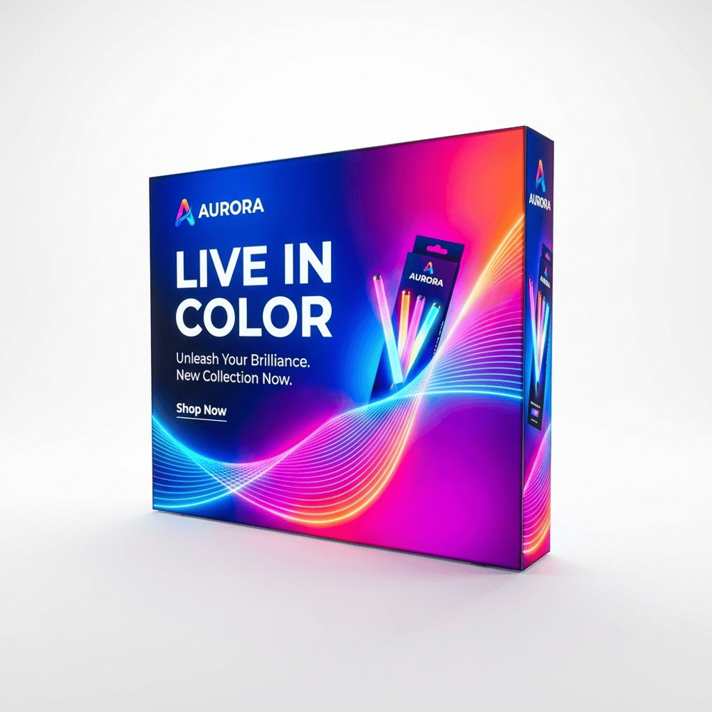T3 Modüler Lightbox 300×250 cm - Ön Cephe Görünümü