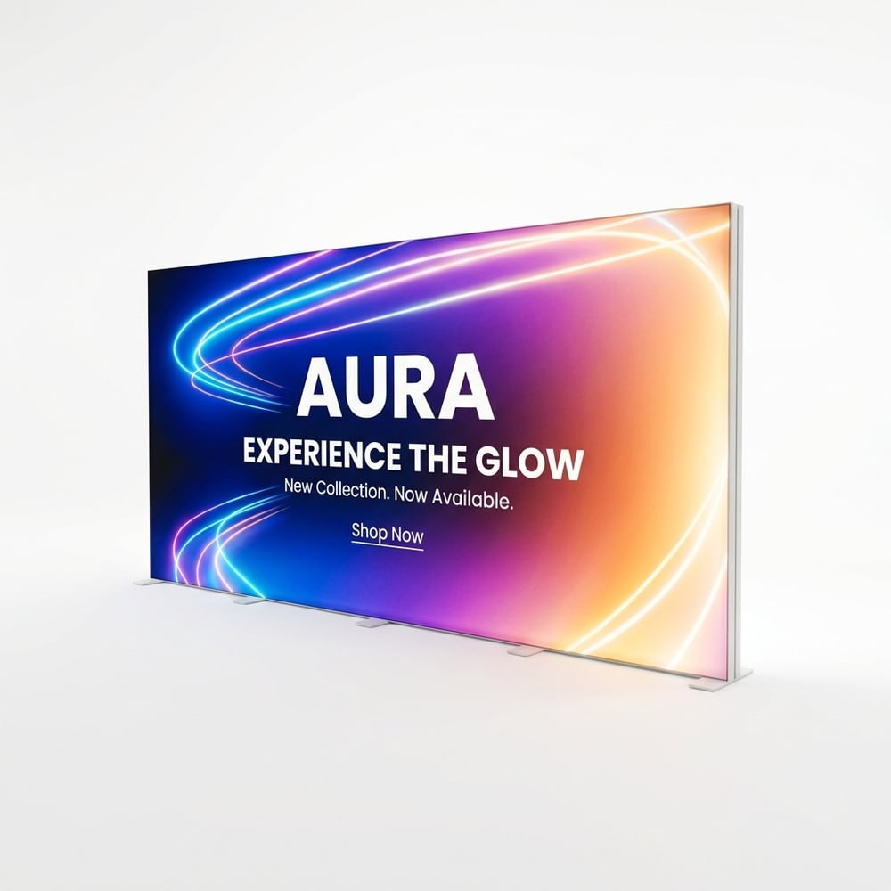 Modüler Lightbox Kongre ve Fuar Standı 400×200 cm - Genel Görünüm