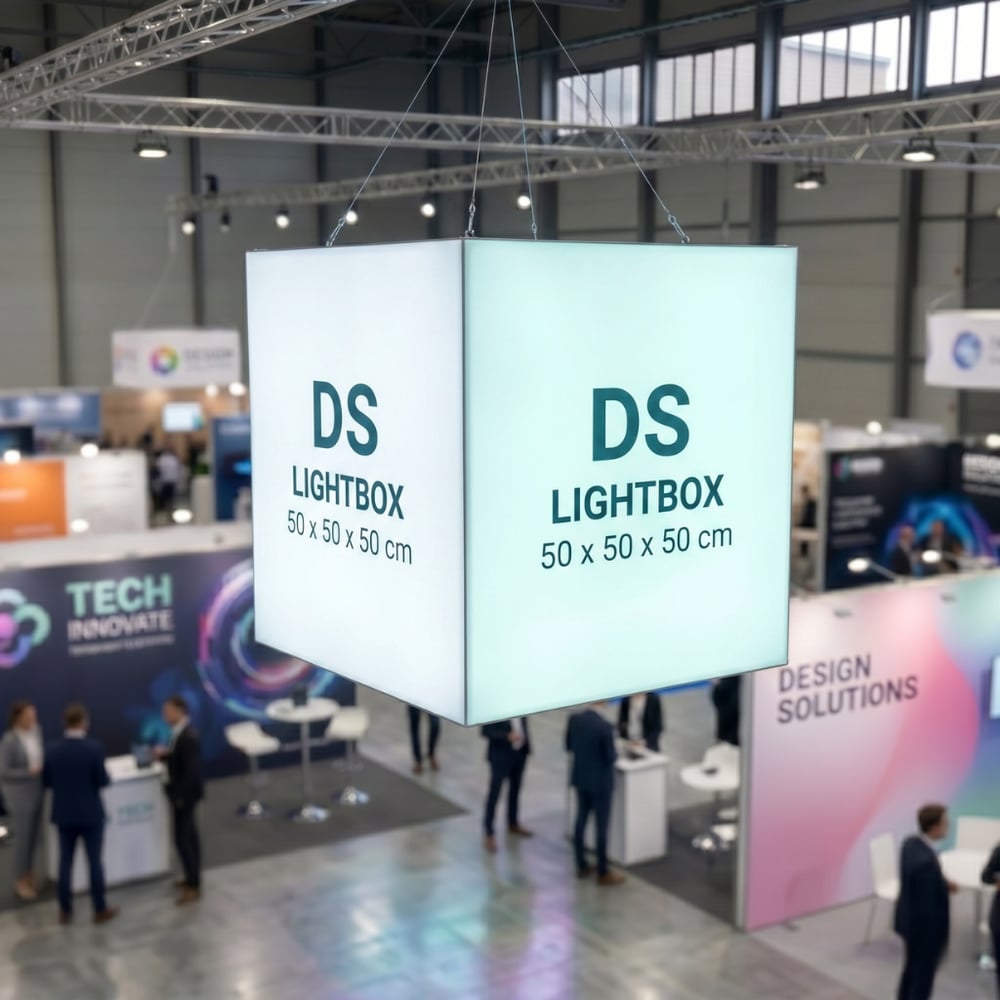 50×50×50 CM KÜP LIGHTBOX HANGING SIGN