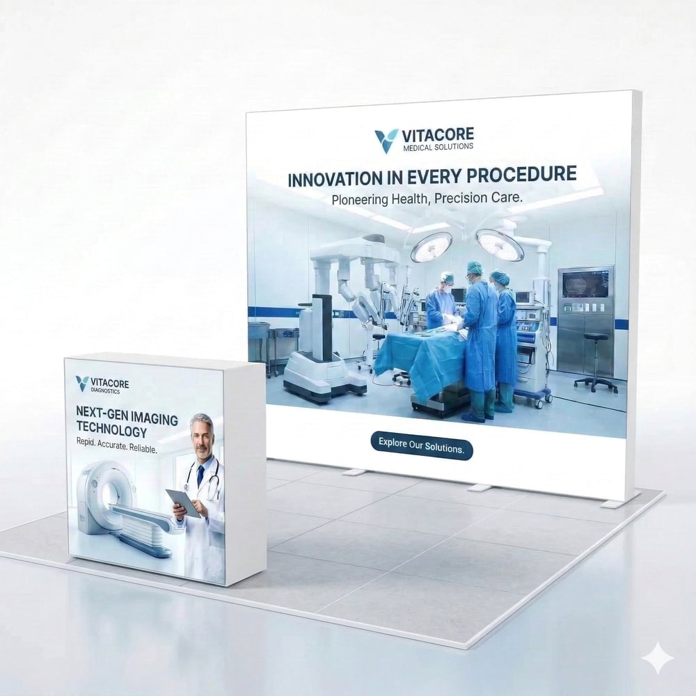 9 m² Modüler Lightbox Fuar Standı (300x300 cm)