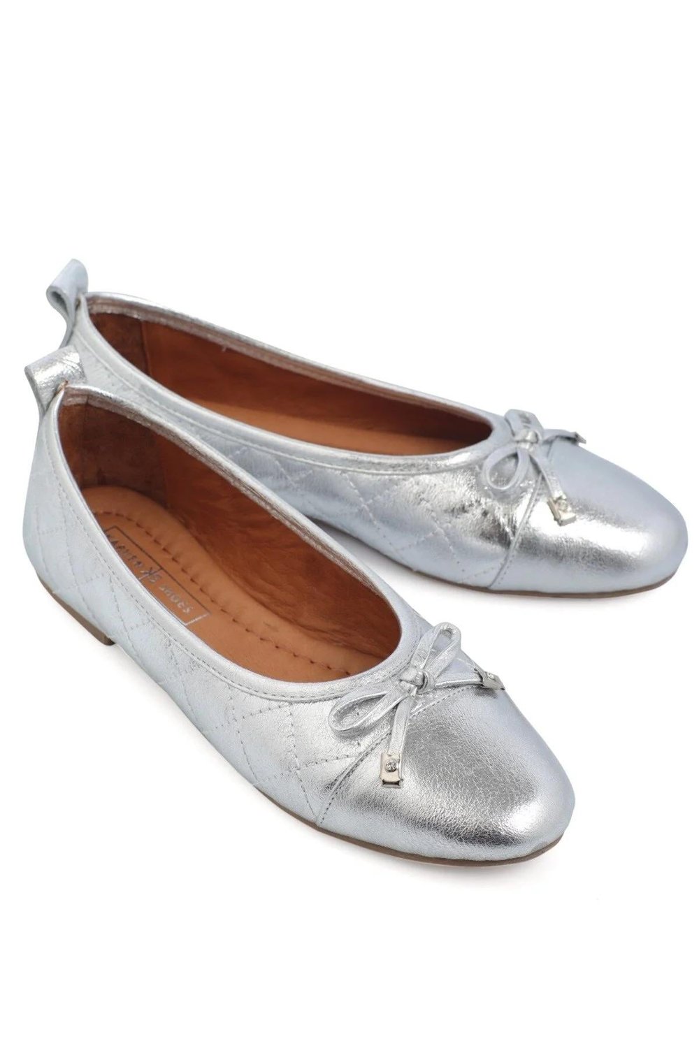 Karvenshoes Haki̇ki̇ Deri̇ Lame Renk Babet