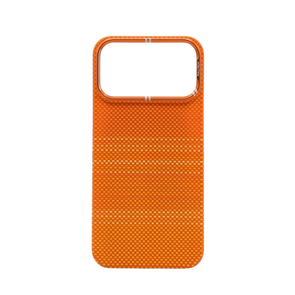 Fulltech PC1 iPhone 17 Pro Max Magsafe Karbon Tasarım Kılıf - Orange