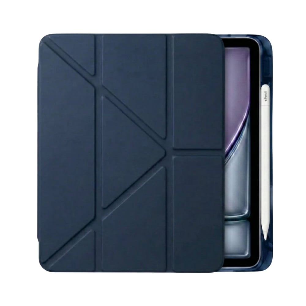 PS iPad Air 11 inç (M4)/(M3)/(M2) Tri Folding Standlı Kılıf - Lacivert