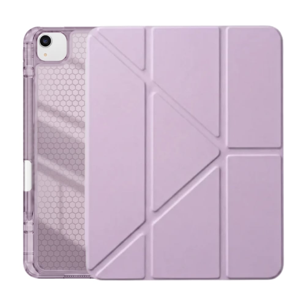 PS iPad Air 13 inç (M4)/(M3)/(M2) Tri Folding Standlı Kılıf - Lila