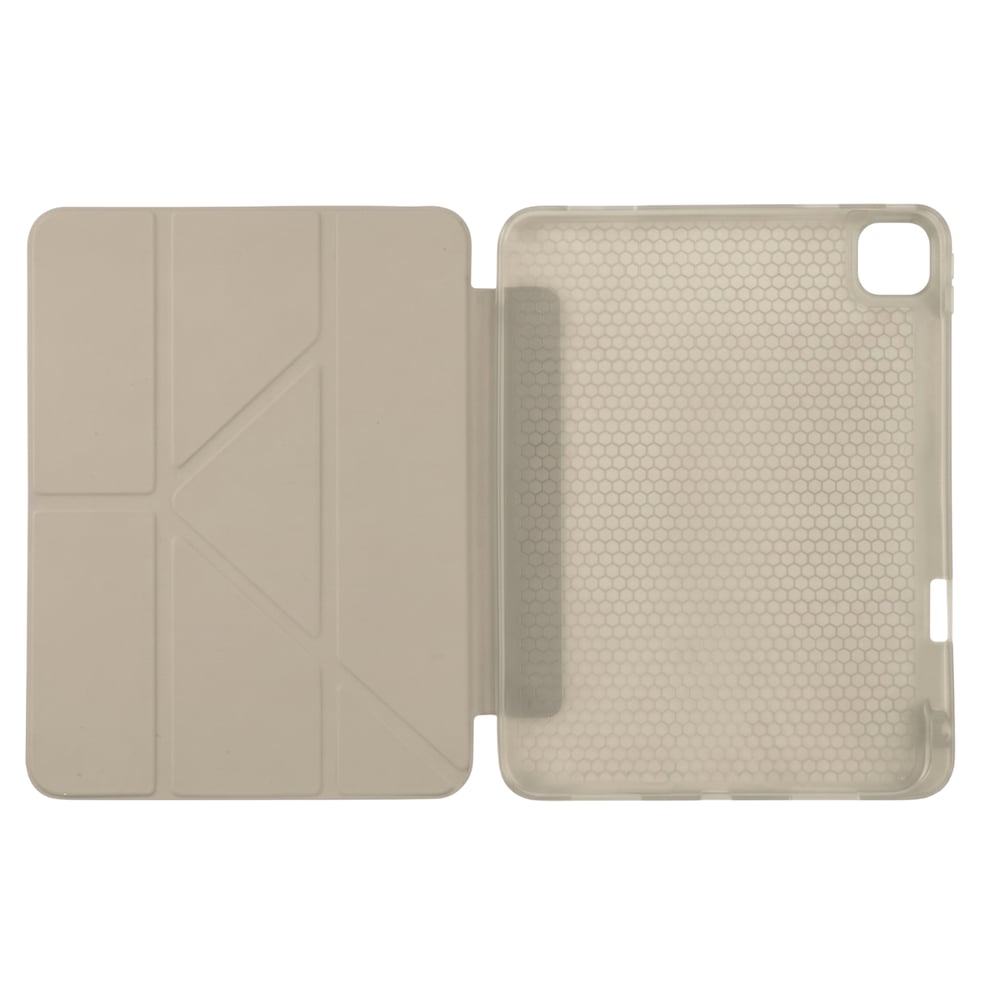 PS iPad Air 13 inç (M4)/(M3)/(M2) Tri Folding Standlı Kılıf - Bej