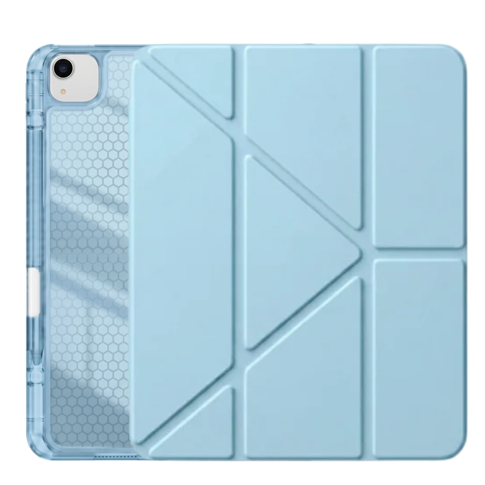 PS iPad Air 13 inç (M4)/(M3)/(M2) Tri Folding Standlı Kılıf - Turkuaz