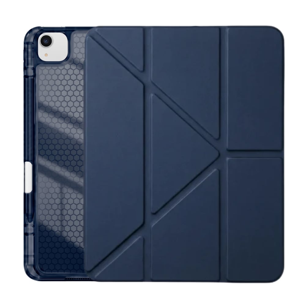 PS iPad Air 13 inç (M4)/(M3)/(M2) Tri Folding Standlı Kılıf - Lacivert