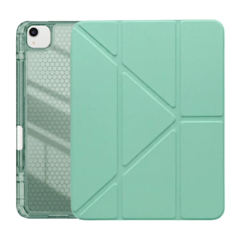 PS iPad Air 13 inç (M4)/(M3)/(M2) Tri Folding Standlı Kılıf - Yeşil