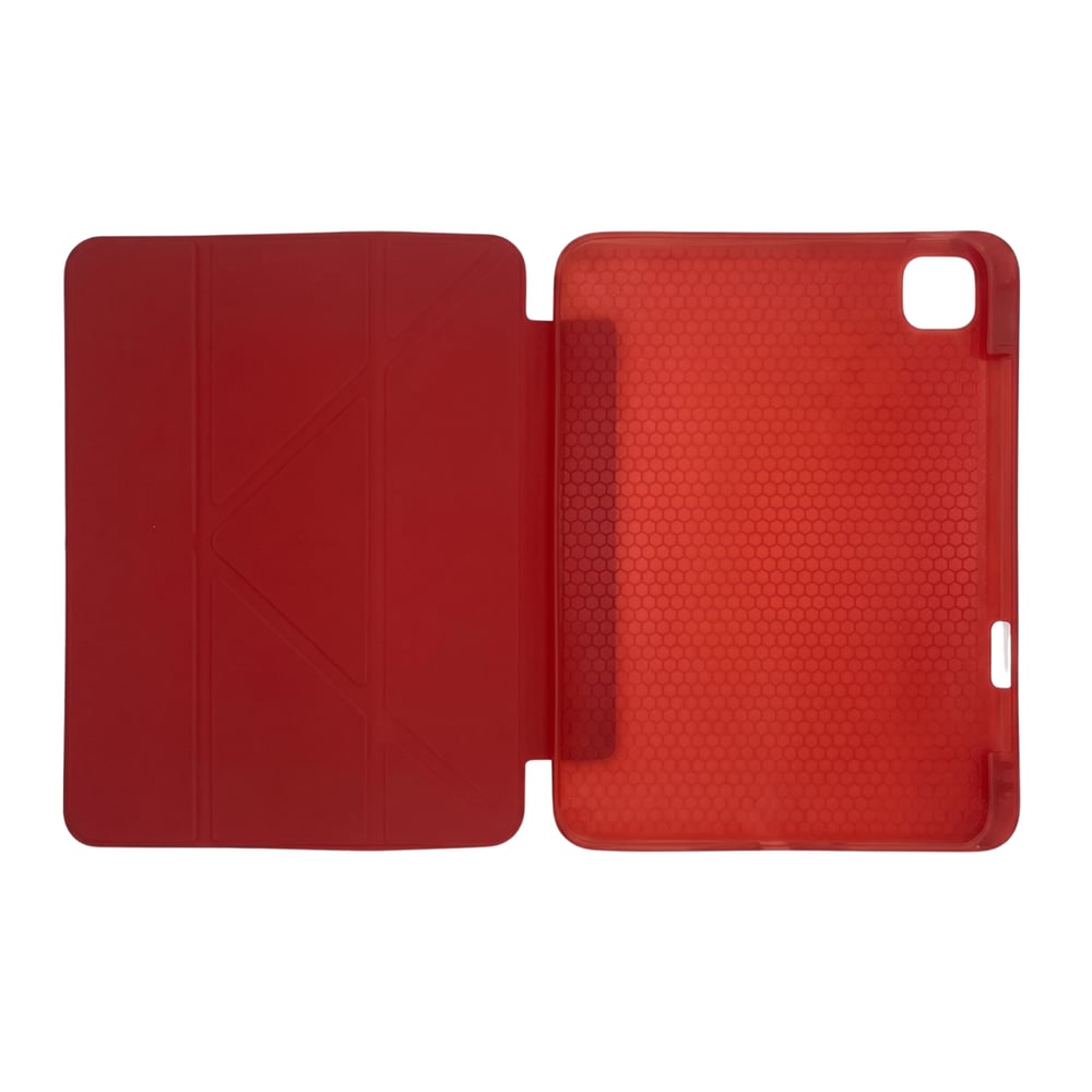 PS iPad Air 13 inç (M4)/(M3)/(M2) Tri Folding Standlı Kılıf - Kırmızı