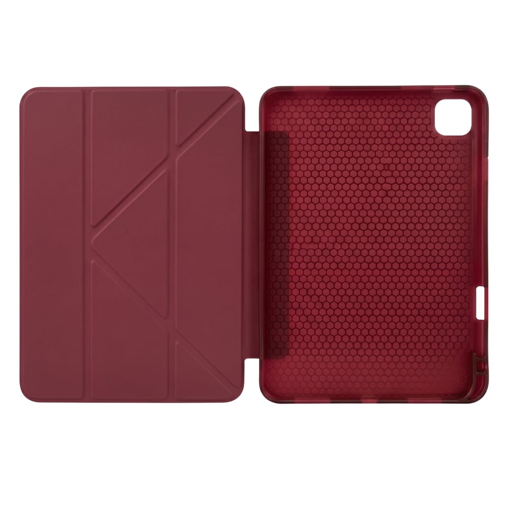 PS iPad Pro 11 inç (M5)/(M4) Tri Folding Standlı Kılıf - Bordo