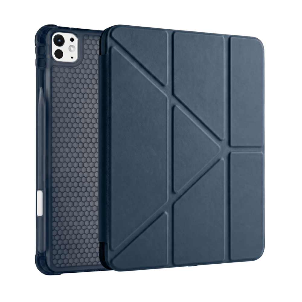 PS iPad Pro 11 inç (M5)/(M4) Tri Folding Standlı Kılıf - Lacivert