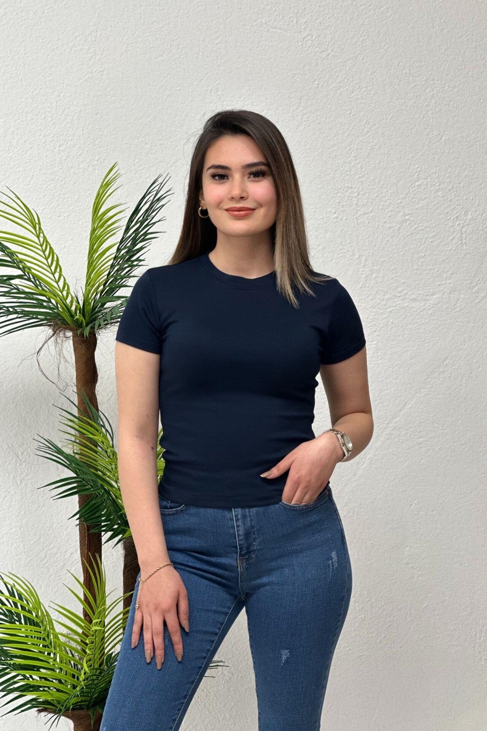 Oysh Modal Kumaş Body Lacivert