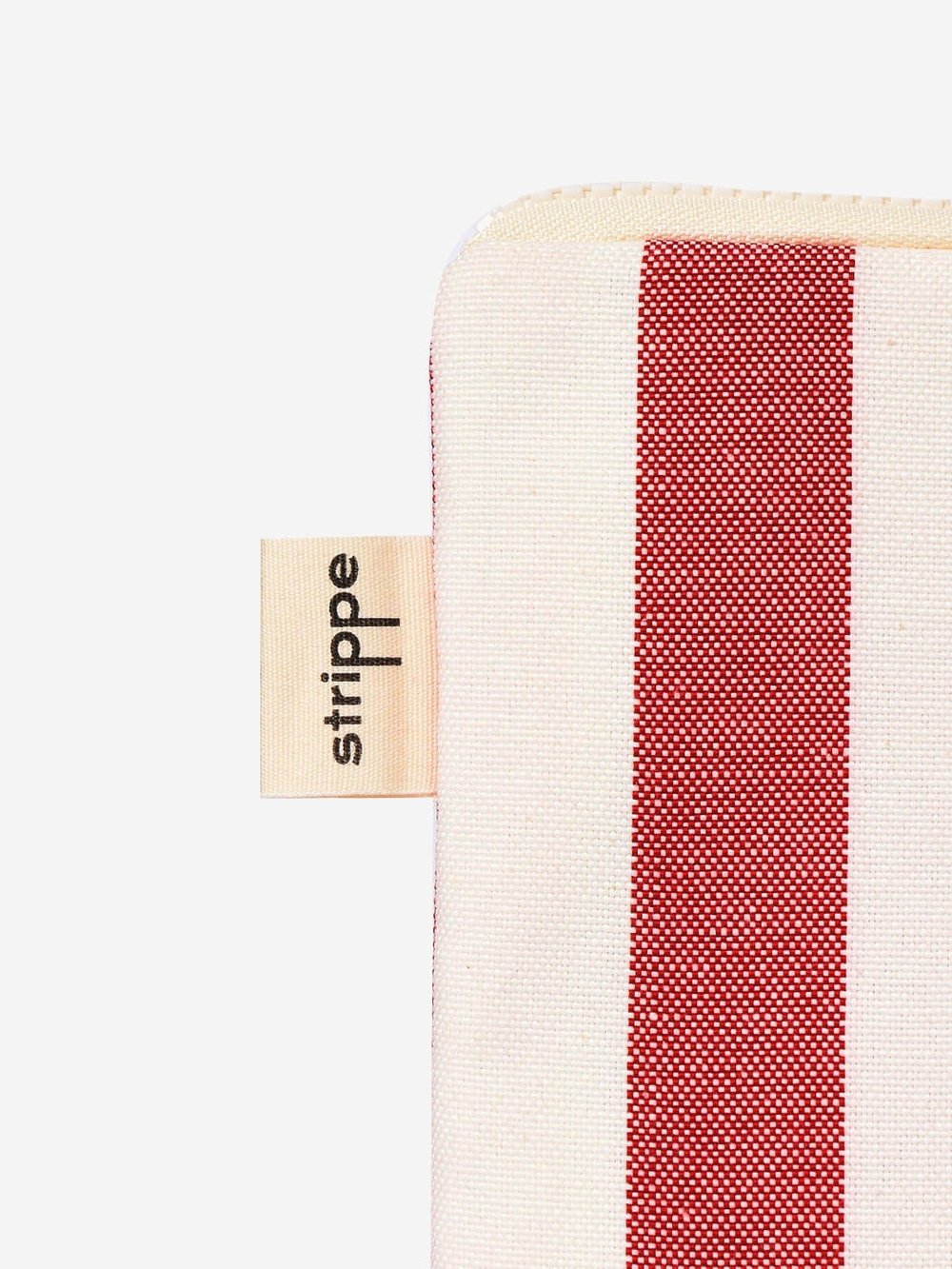 BREEZE - Kalın Çizgili Bordo Pouch Portföy Çanta