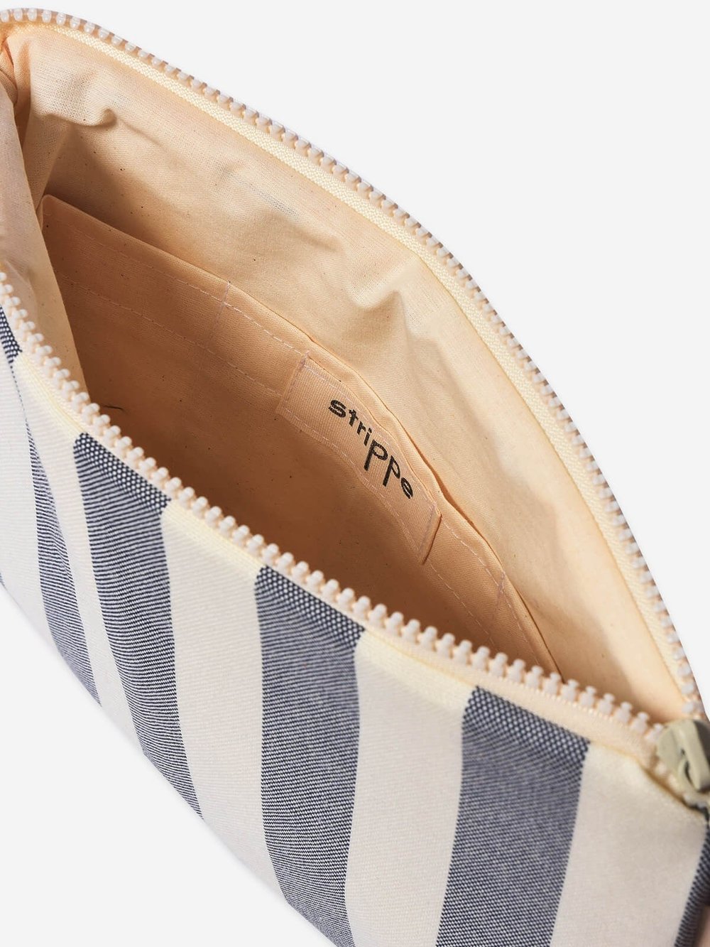 BREEZE - Kalın Çizgili Lacivert Pouch Portföy Çanta