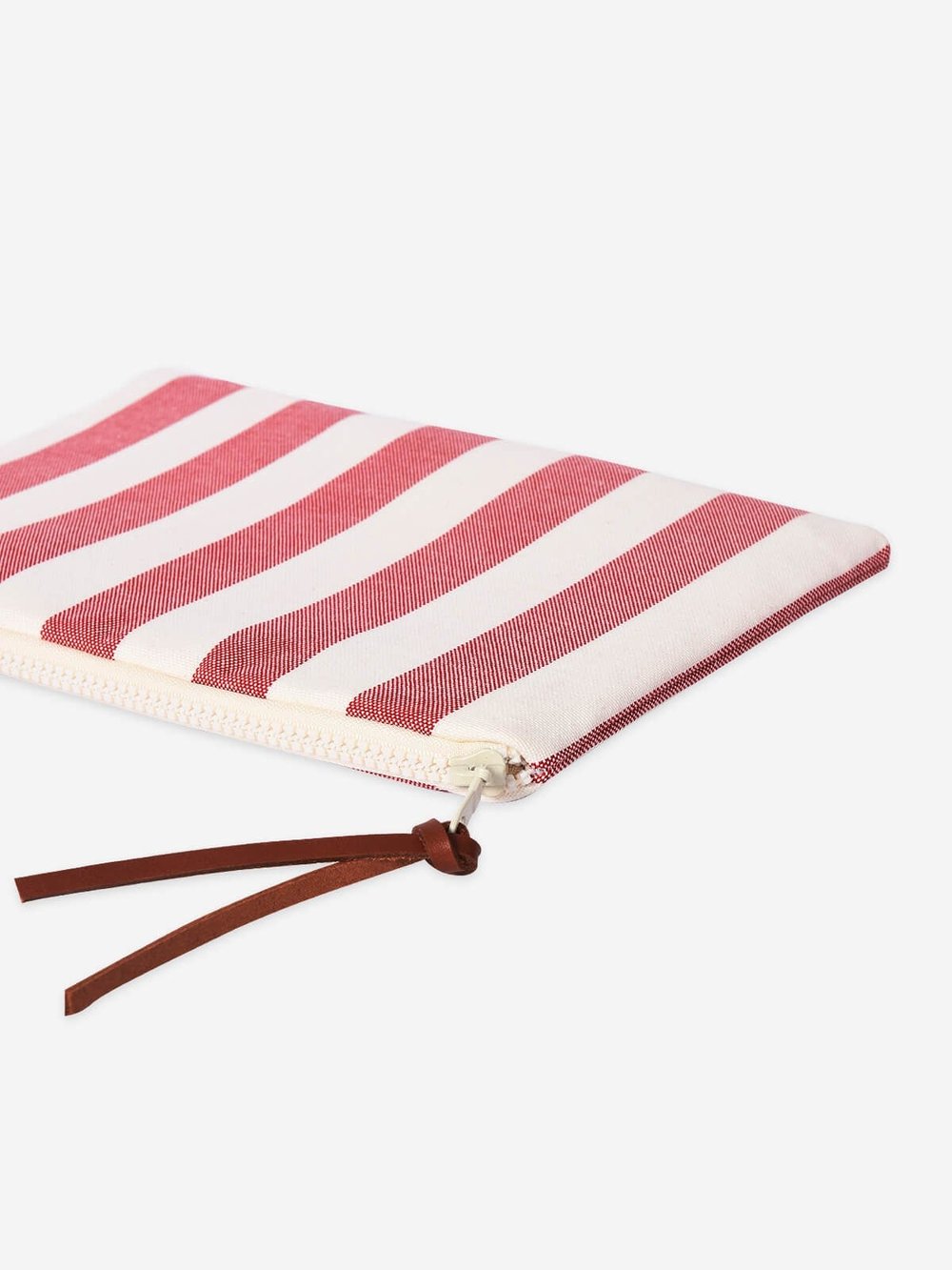 BREEZE - Kalın Çizgili Bordo Pouch Portföy Çanta