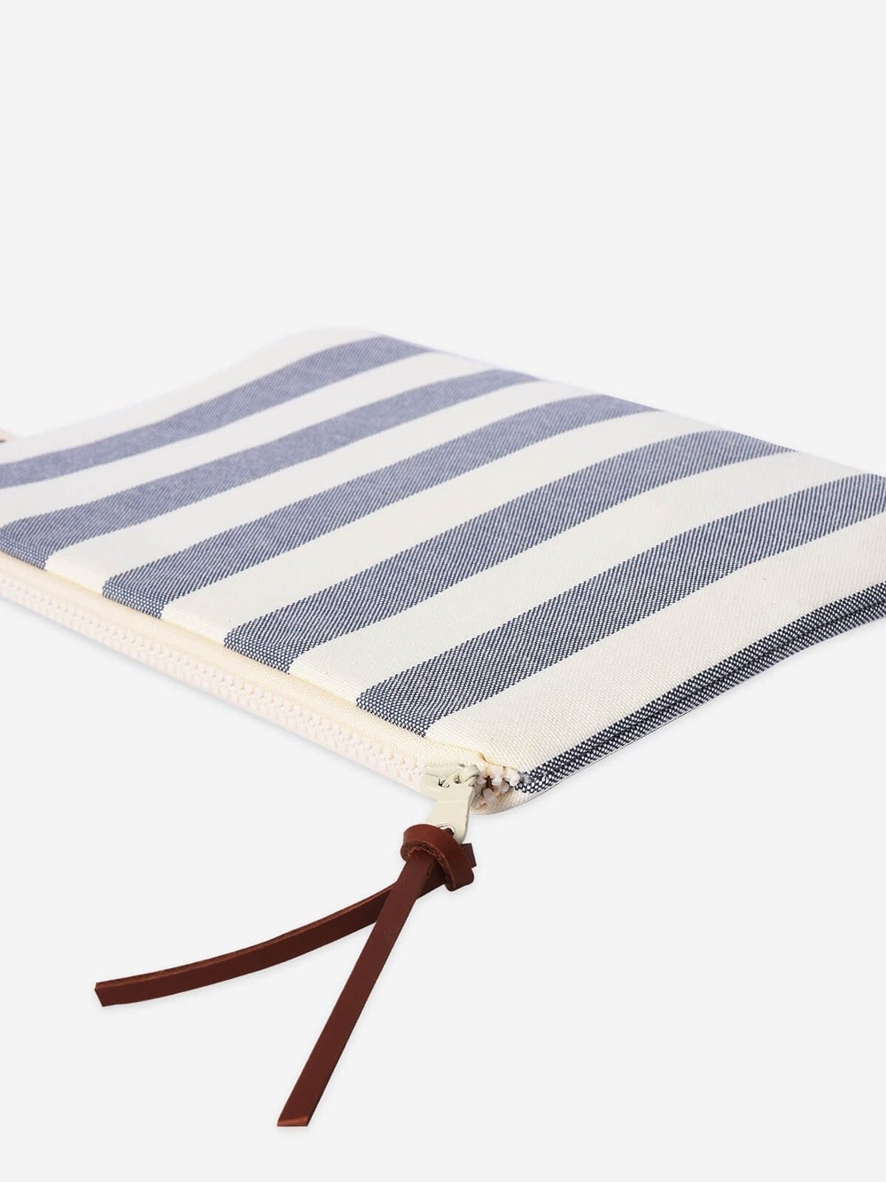 BREEZE - Kalın Çizgili Lacivert Pouch Portföy Çanta