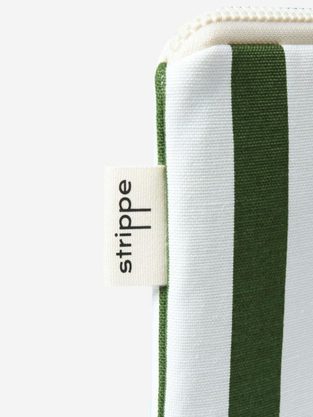 VIBE - Kalın Çizgili Haki Pouch Portföy Çanta