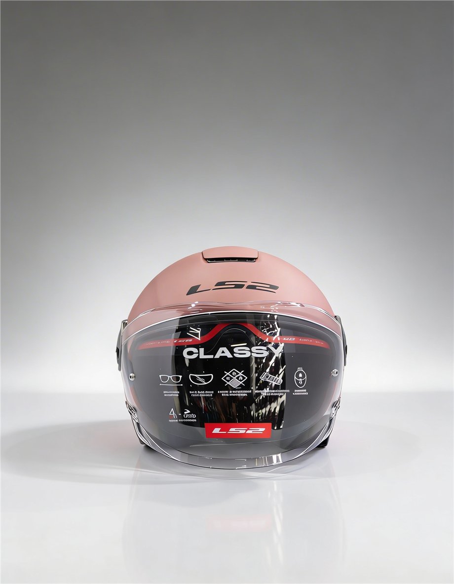 LS2 CLASSY MAT GOLD PEMBE KASK-90508882