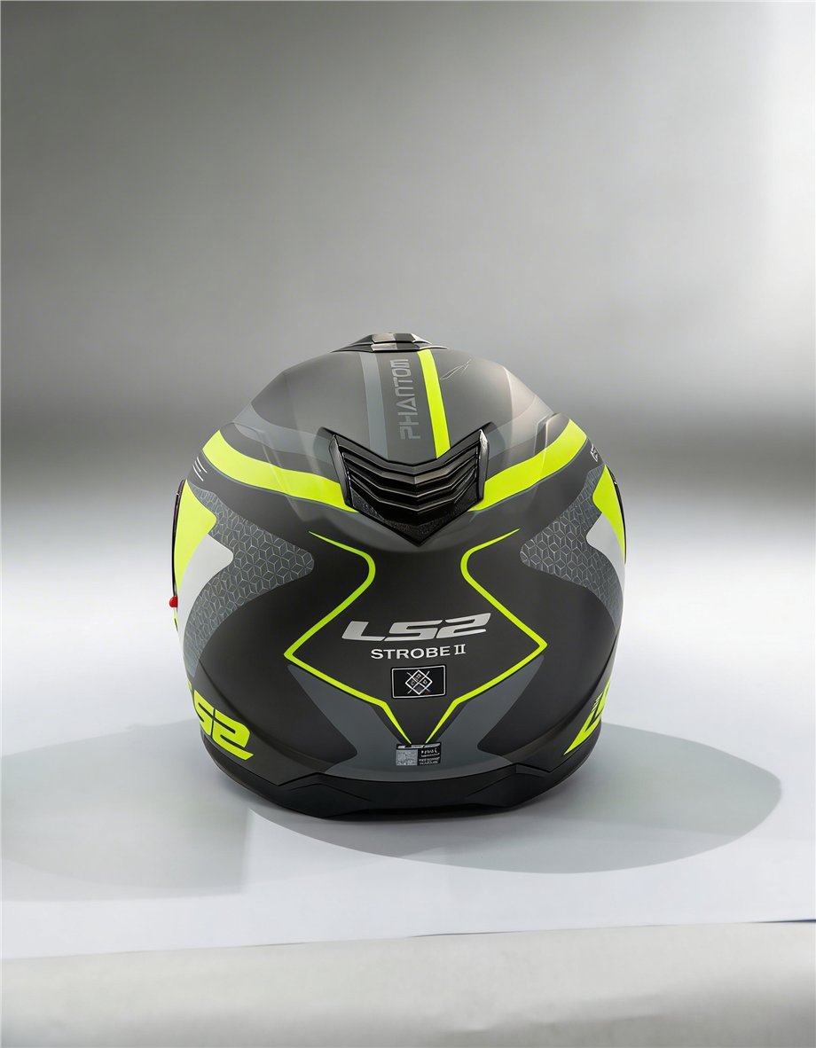 LS2 STROBE 2 MAT TITANIUM NEON SARI-90503209